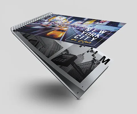 Short Edge Wiro Bound Notebook